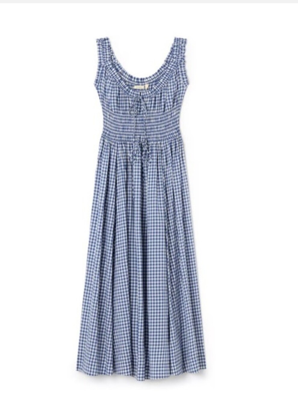 Doen Emmaretta Dress In Blue Gingham XL NWT